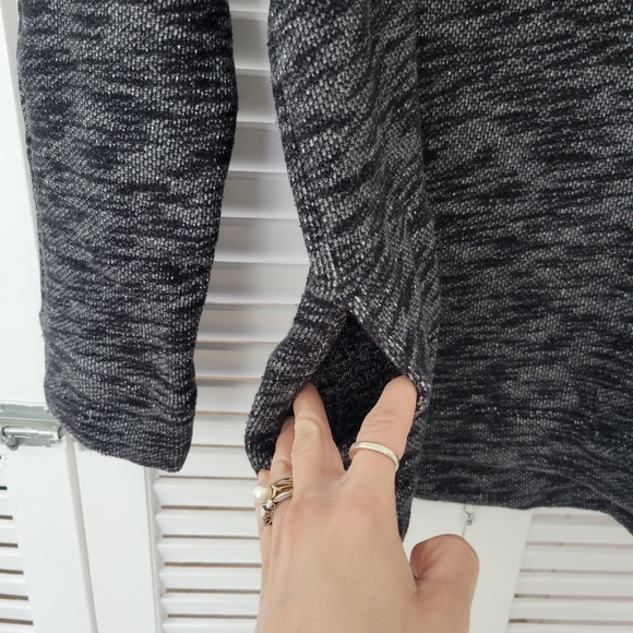 J. CREW French Terry Turtleneck Cowl Neck Tunic Long Sweatshirt XS - Picture 6 of 11